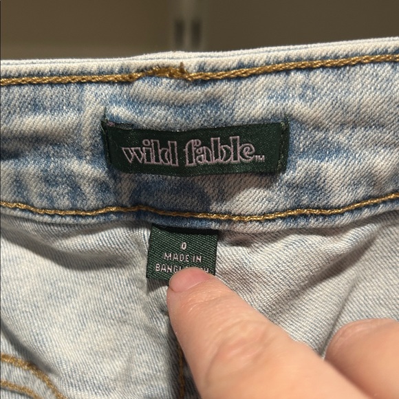 Wild Fable High Rise Acid Wash Jeans with Rips - Picture 2 of 4